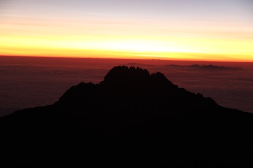 Tonight at midnight, we begin our ascent to the peak of Kilimanjaro, Uruhu Peak at an altitude of 5,895m. It will take us around 8 hours to complete the climb.