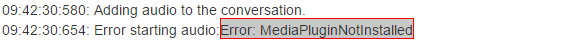 MediaPluginNotInstalled error on Chrome